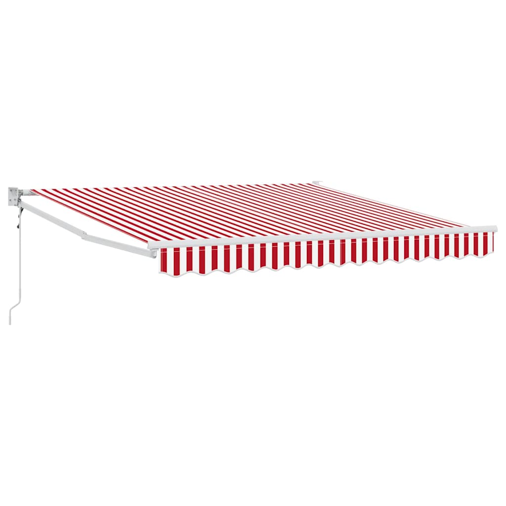 Tenda retrattile Rosso e Bianco 350 x 250 cm