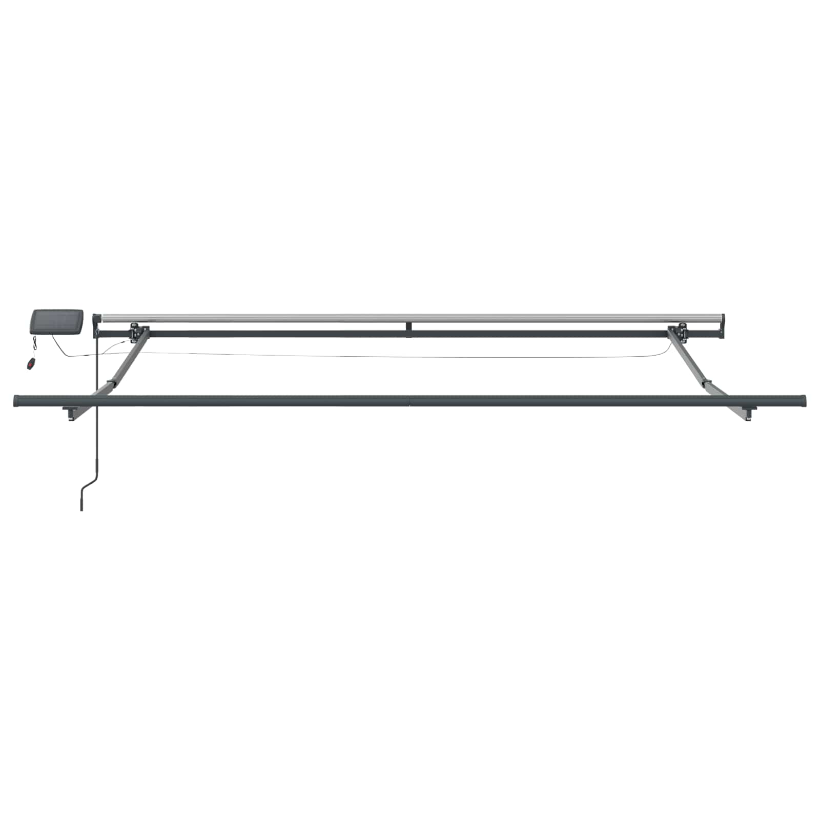 Tenda retrattile Multicolore 350 x 250 cm Tessuto e Alluminio