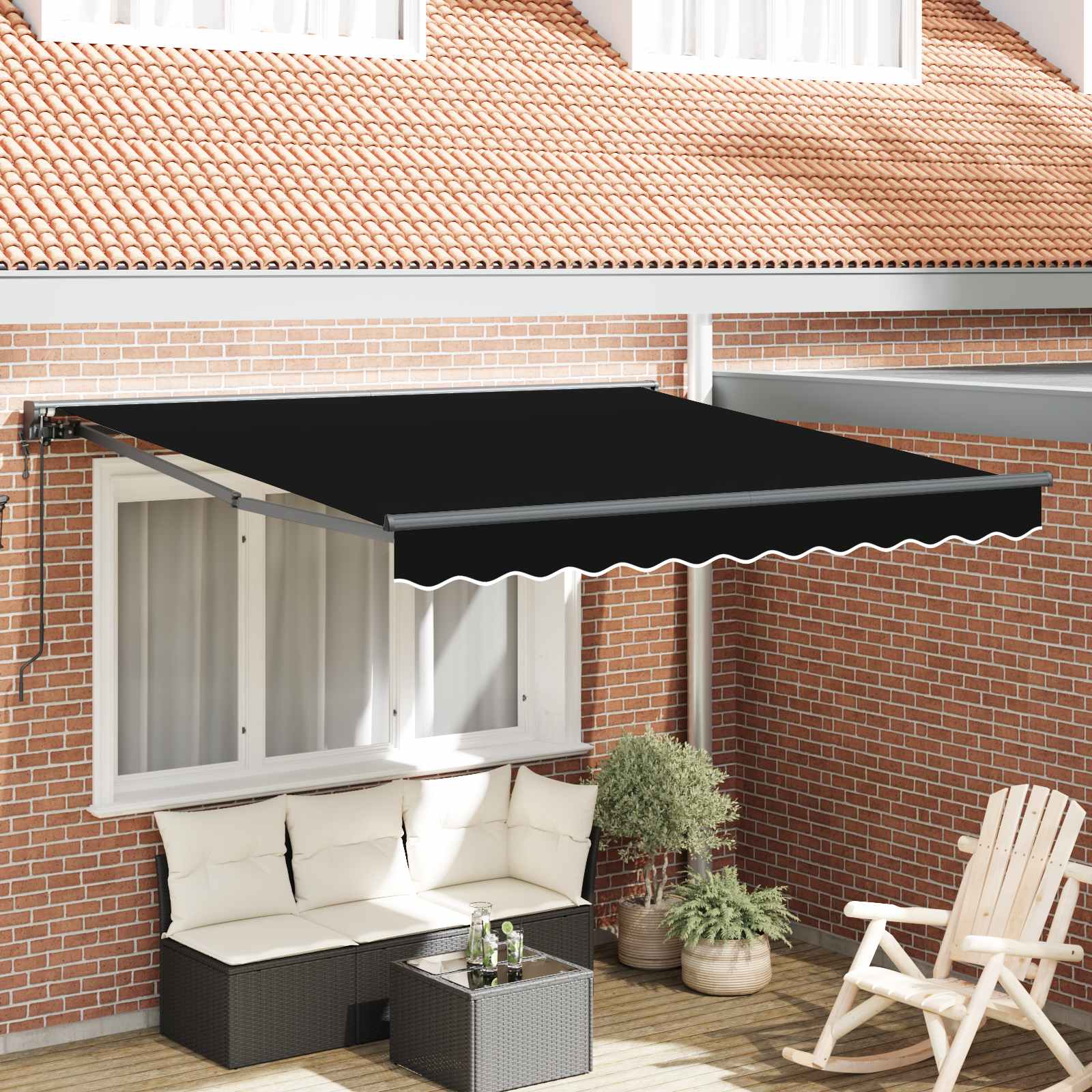 Struttura della tenda Nero 350 x 250 cm