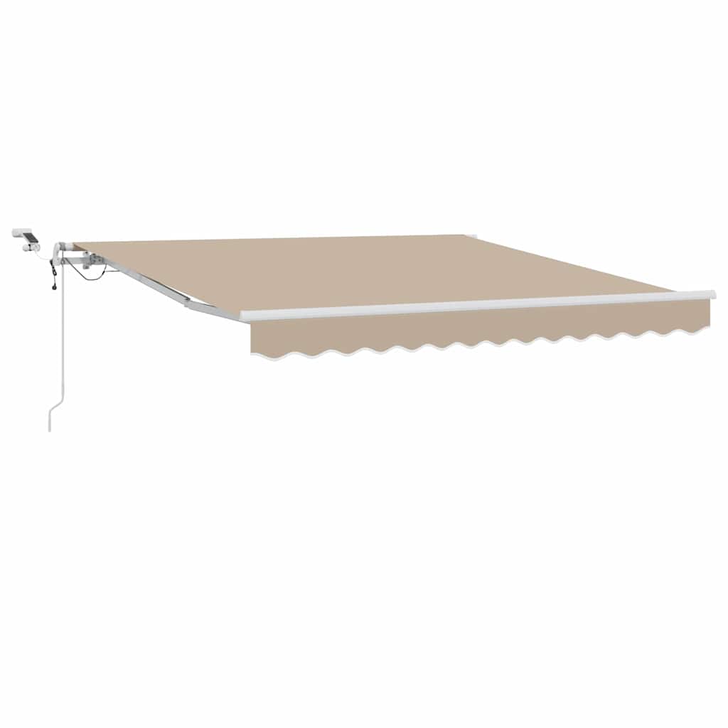 Tenda retrattile Beige 350 x 250 cm Poliestere