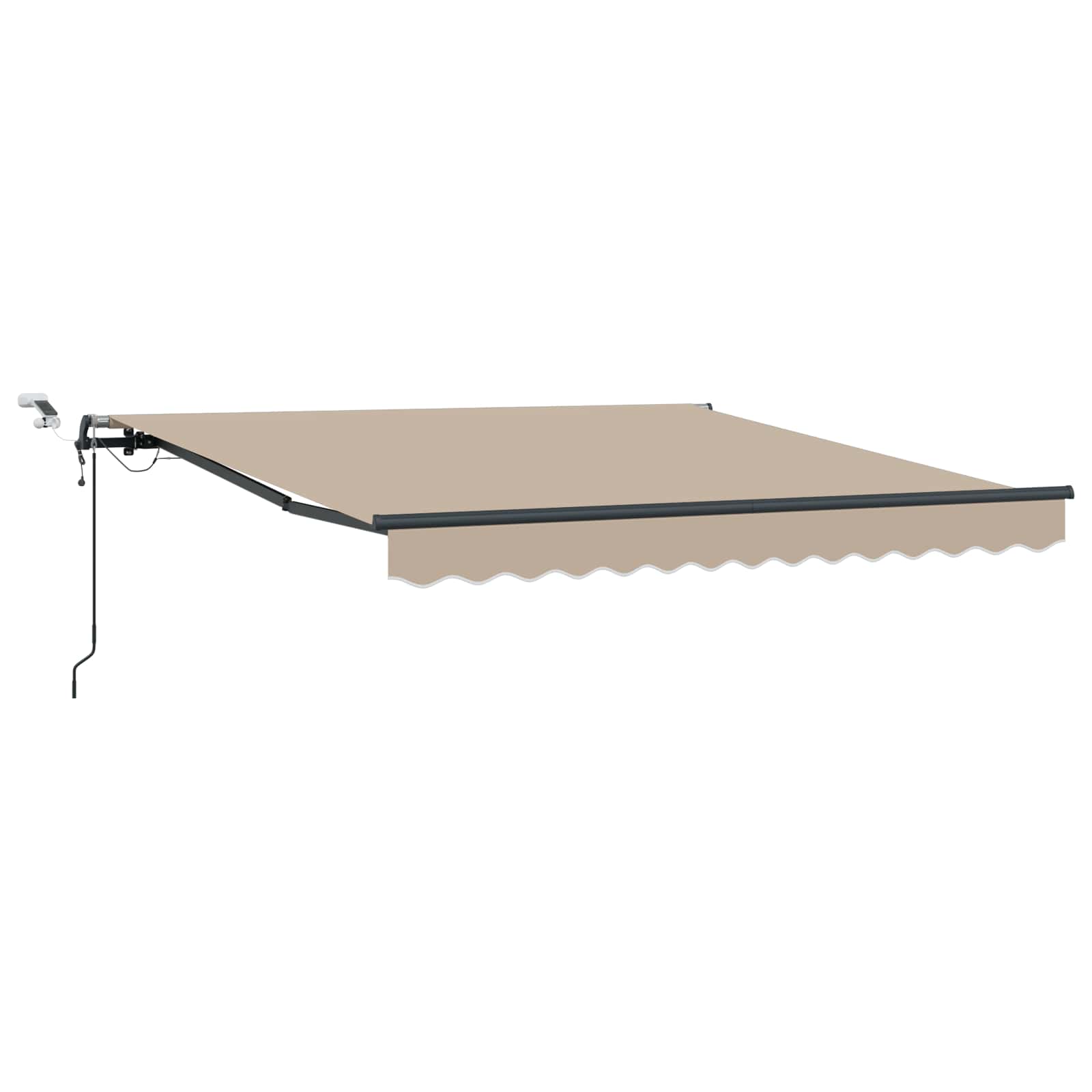 Tenda retrattile Beige 350 x 250 cm Poliestere