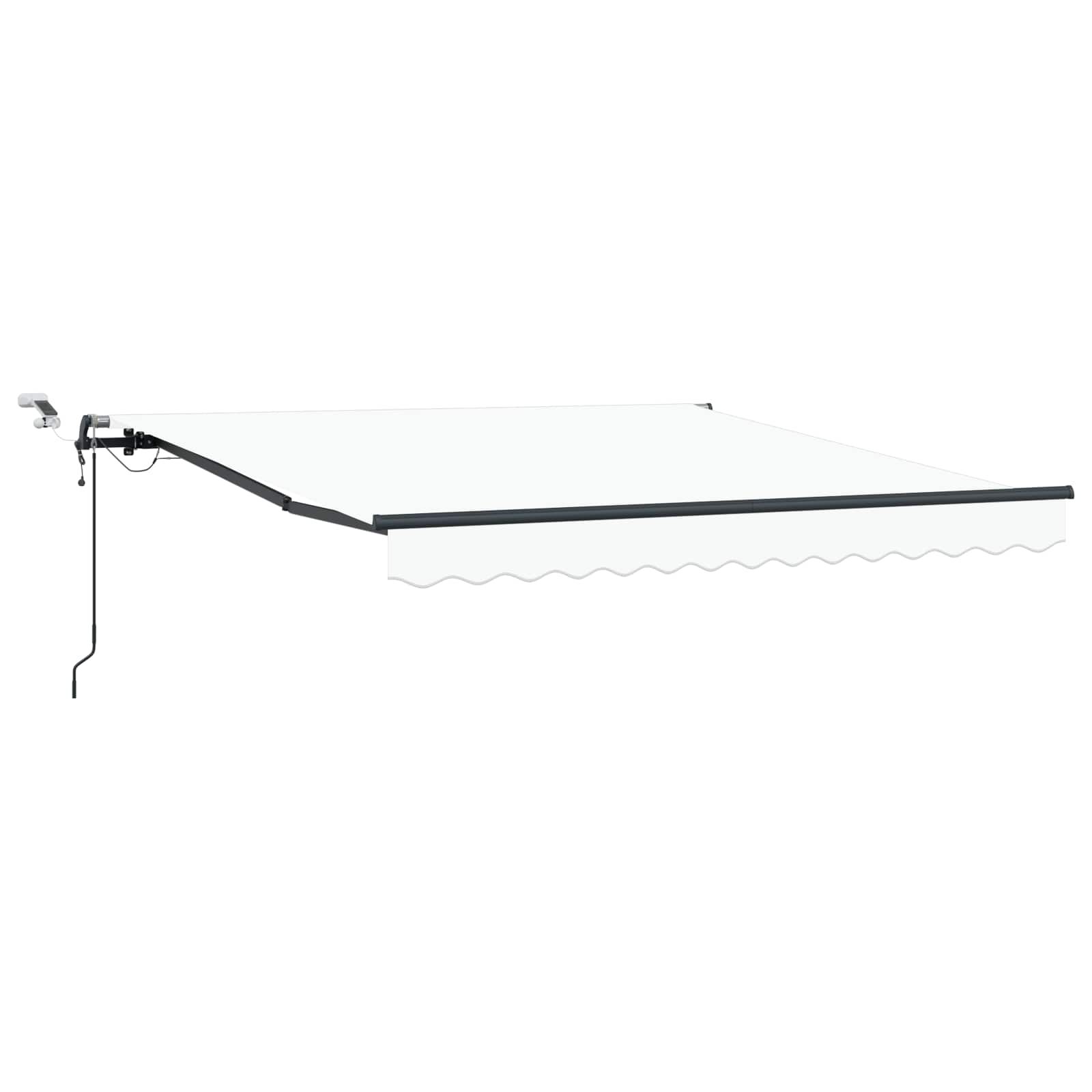 Tenda retrattile Bianco 350 x 250 cm Poliestere