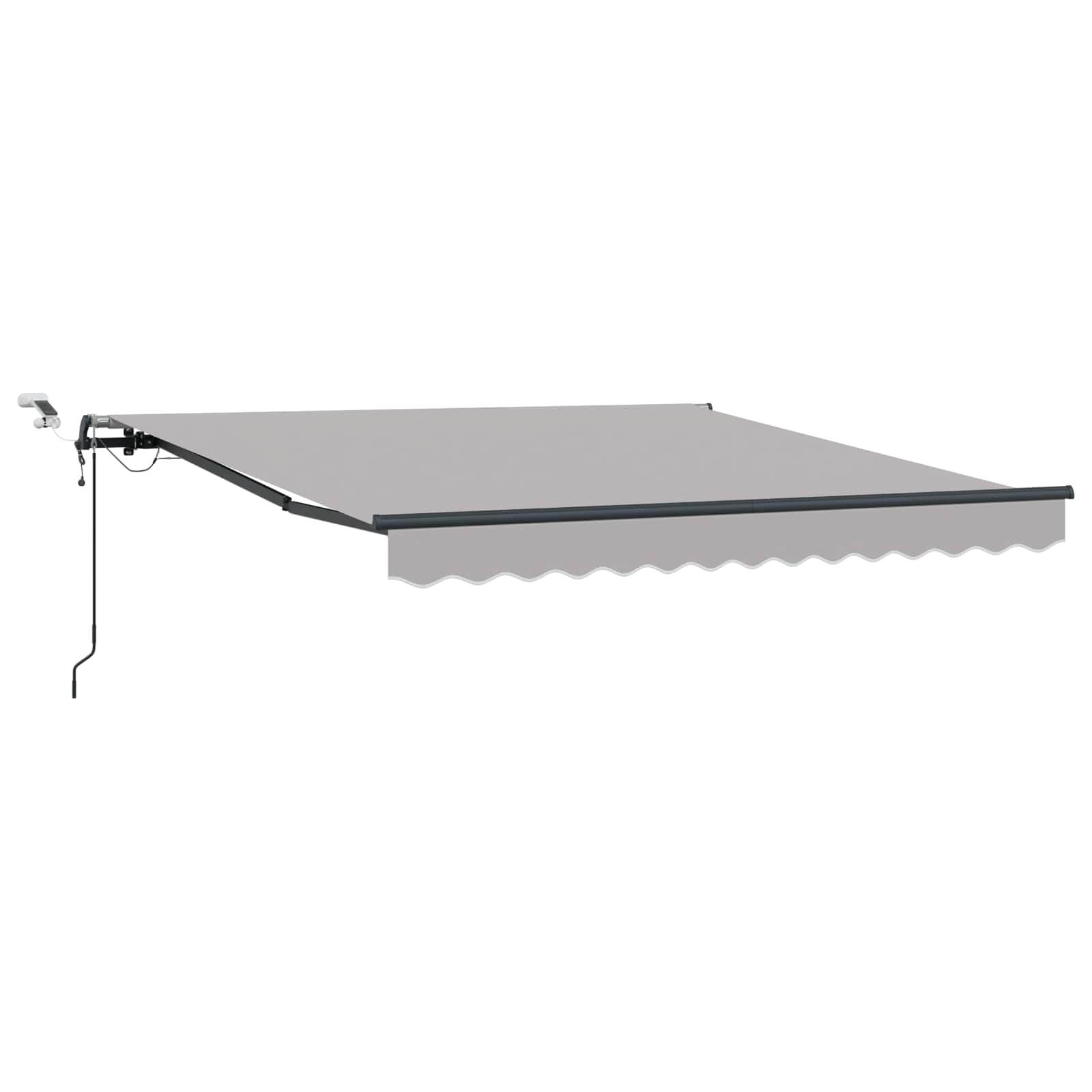 Tenda retrattile Grigio Chiaro 350 x 250 cm Poliestere