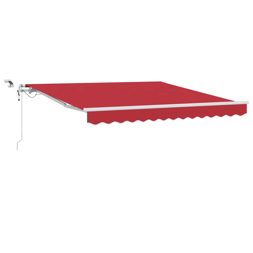 Tenda retrattile Rosso 350 x 250 cm Poliestere