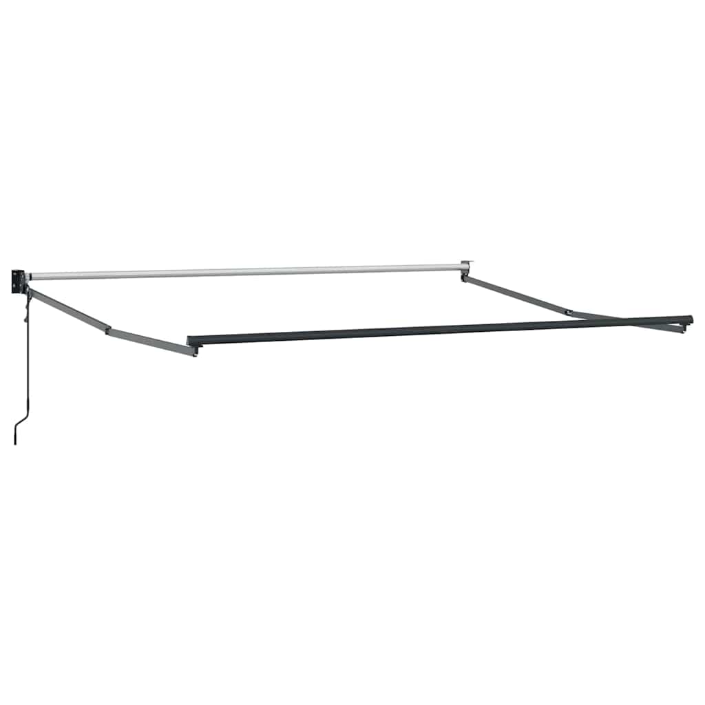 Tenda retrattile Rosso 350 x 250 cm Poliestere e Metallo