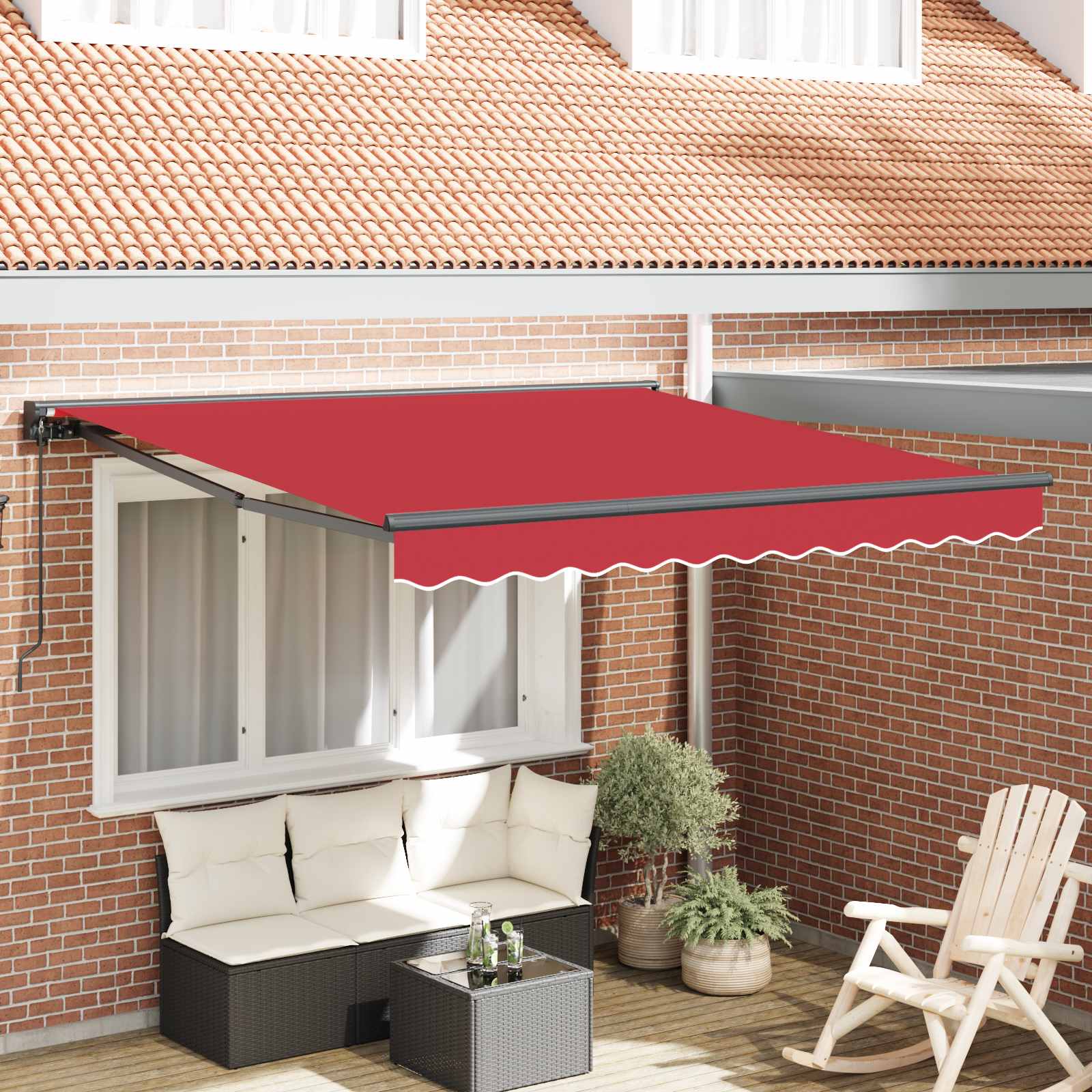 Struttura della tenda Rosso 350 x 250 cm