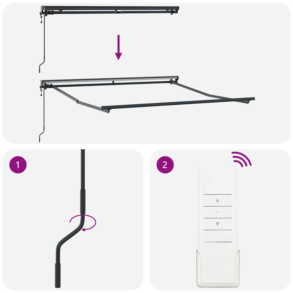 Struttura della tenda Rosso 350 x 250 cm