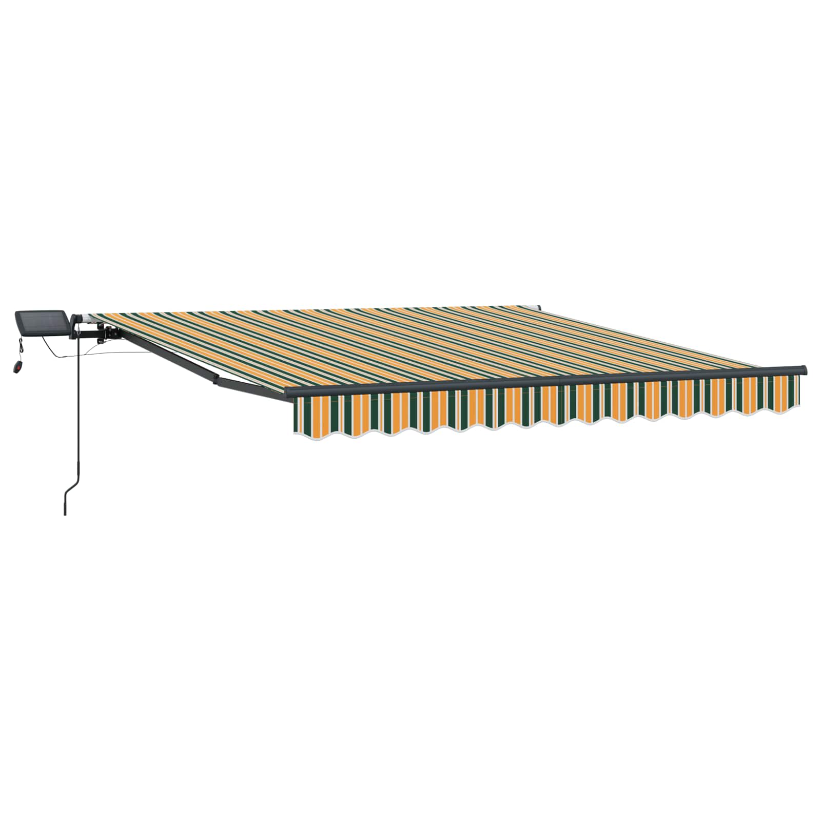 Tenda retrattile Verde e giallo 350 x 250 cm