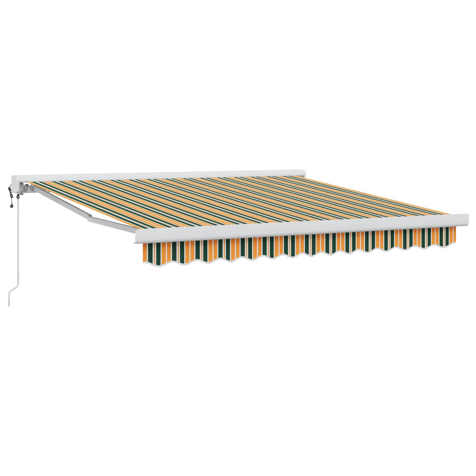 Tenda retrattile Verde e Giallo 350 x 250 x 165 cm