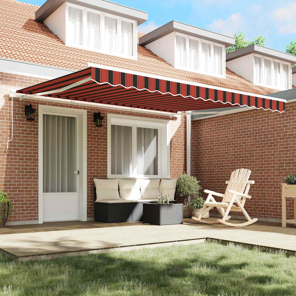 Tenda retrattile Arancione e Marrone 400 × 300 cm