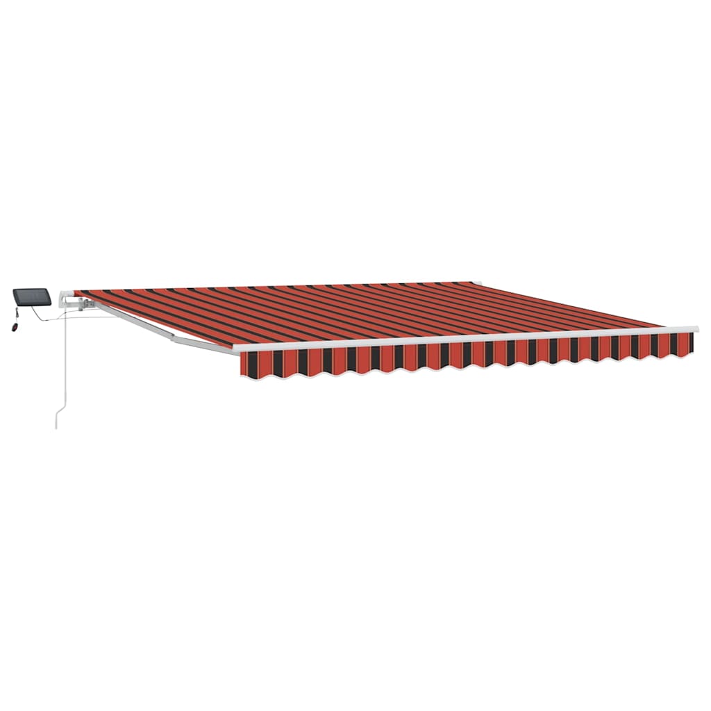 Tenda retrattile arancione e marrone 400 × 300 cm