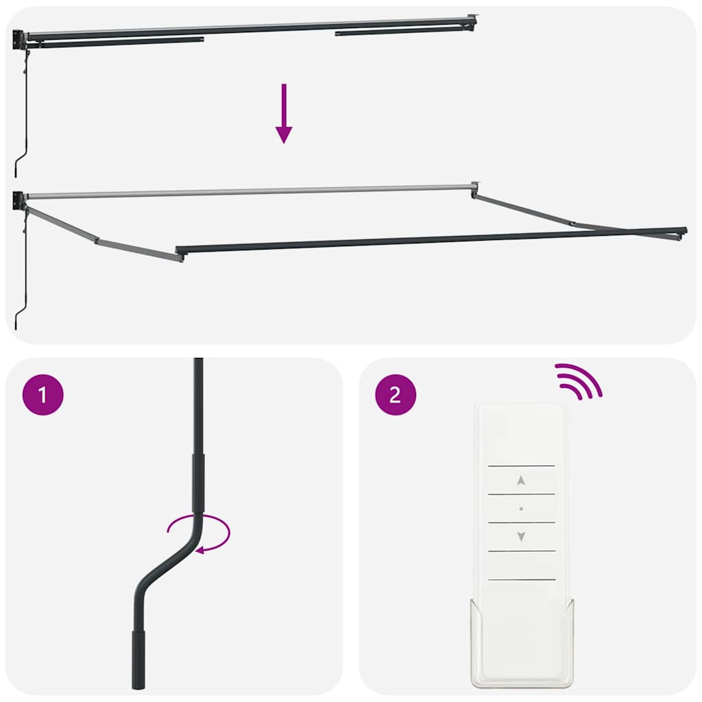 Tenda retrattile arancione e marrone 400 × 300 cm