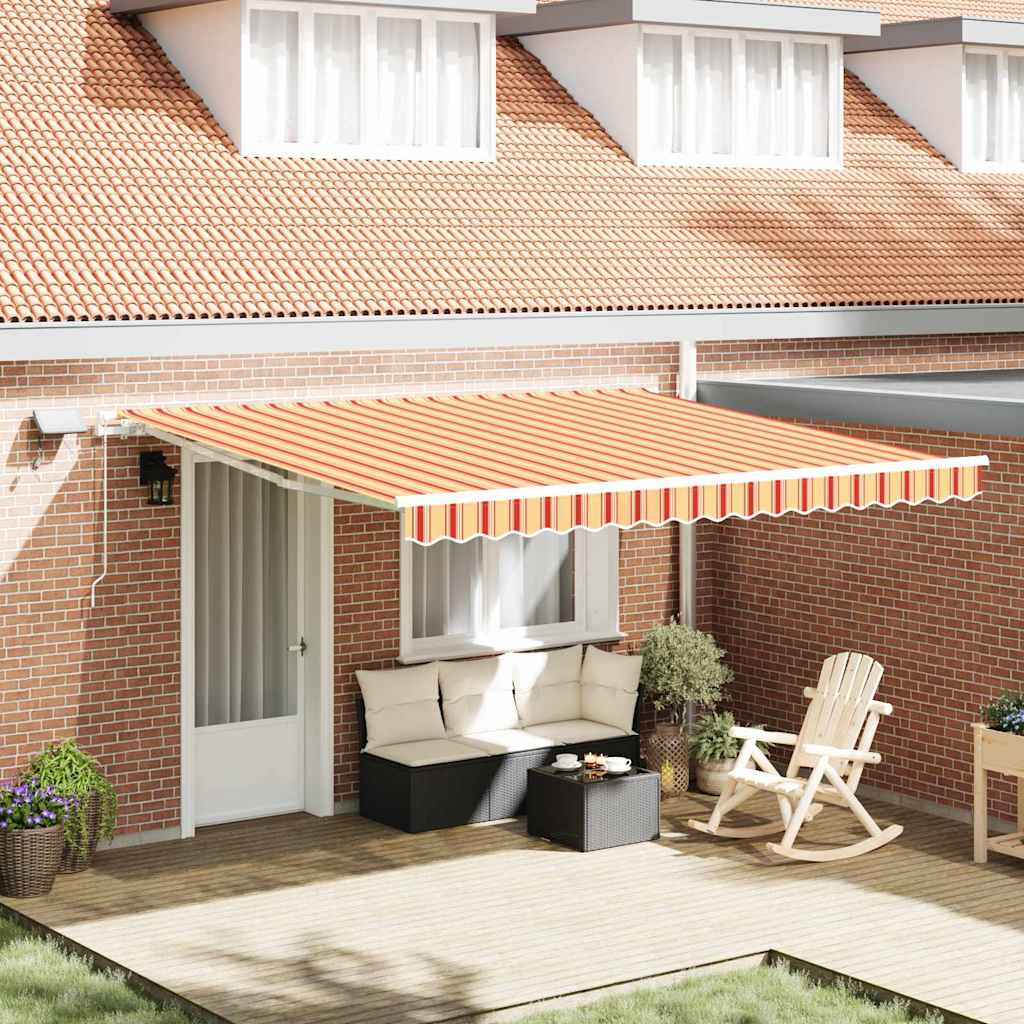 Tenda retrattile Giallo e Arancione 400 × 300 cm