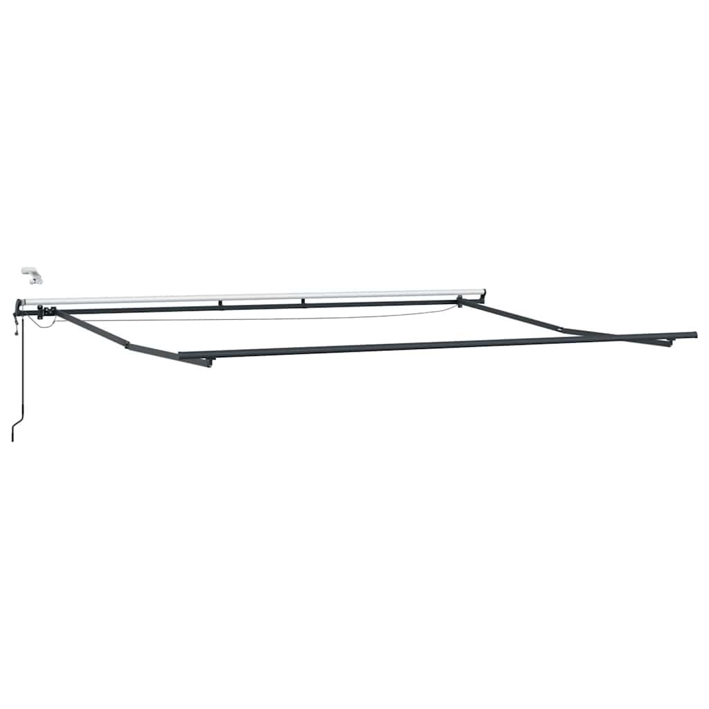 Tenda retrattile Rosso e Bianco 400 × 300 cm Poliestere