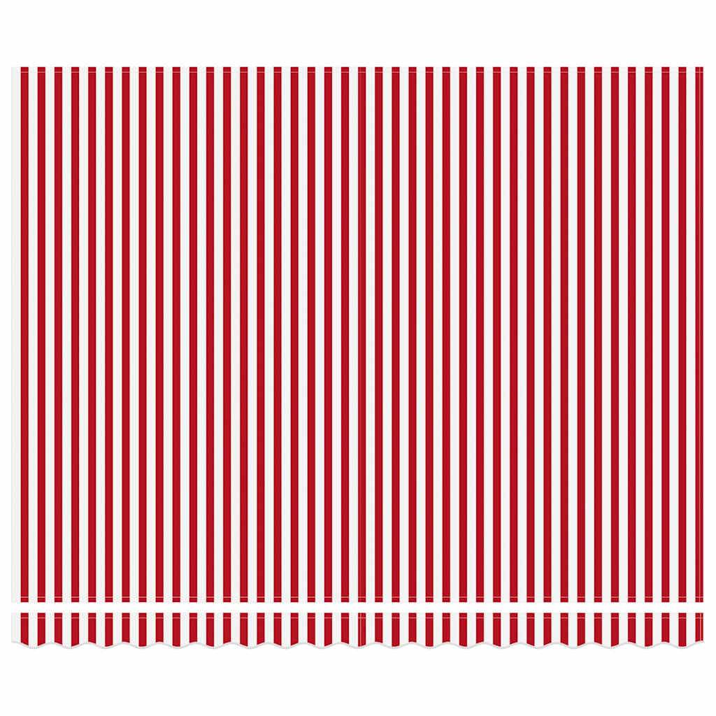 Tenda retrattile Rosso e Bianco 400 × 300 cm