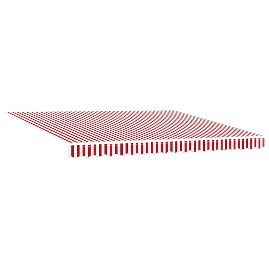 Tenda retrattile Rosso e Bianco 400 × 300 cm