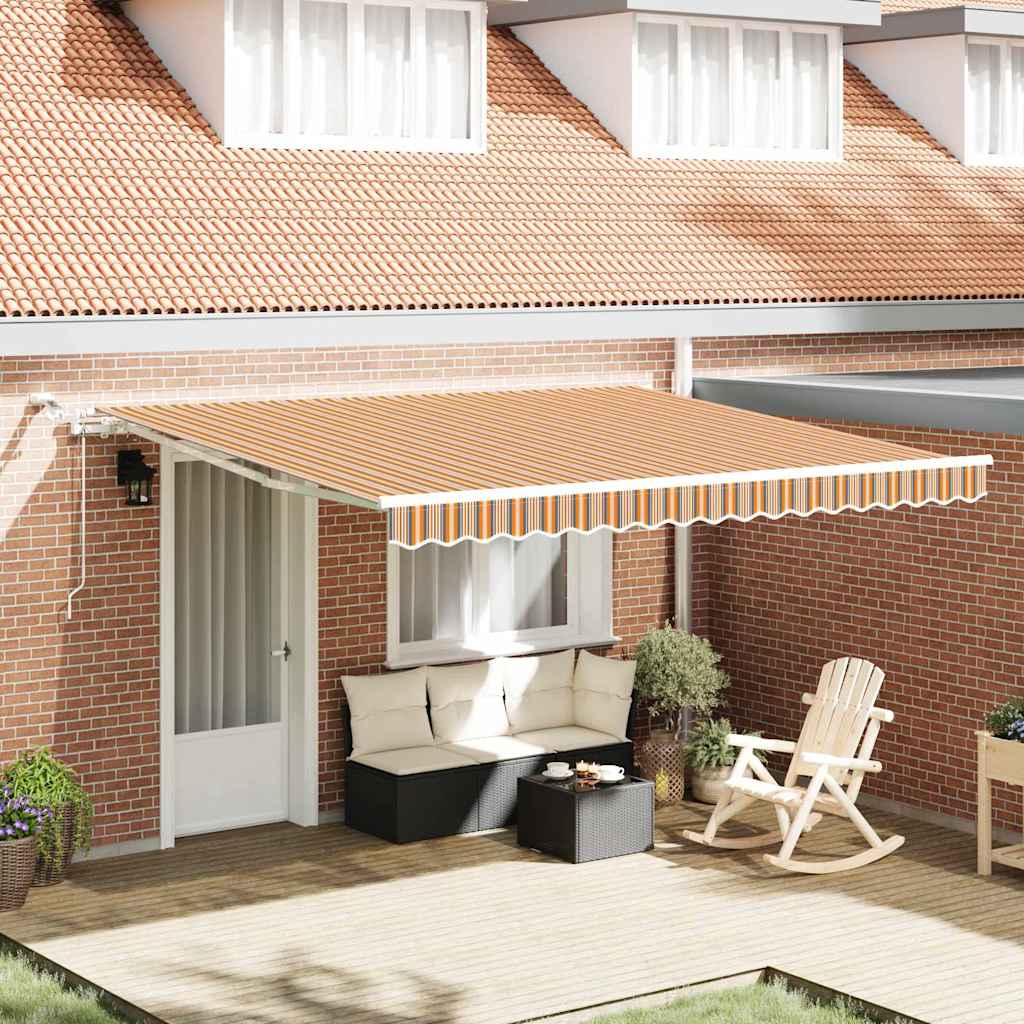 Tenda retrattile Multicolore 400 × 300 cm Poliestere