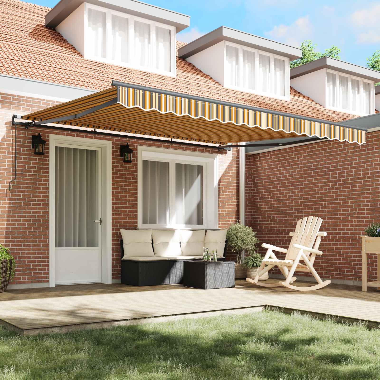 Tenda retrattile Multicolore 400 × 300 cm