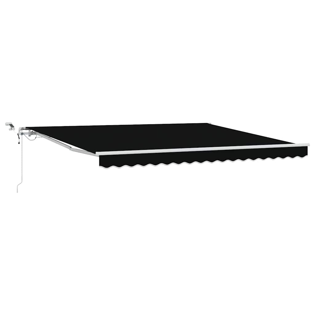 Tenda retrattile Nero 400 × 300 cm Poliestere