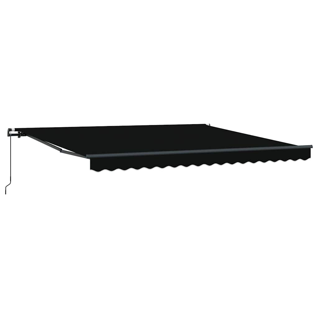 Tenda retrattile Nero 400 × 300 cm Poliestere e Alluminio