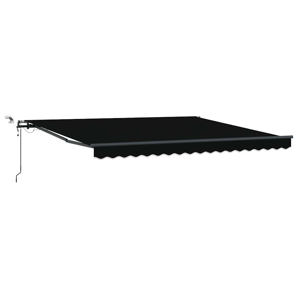 Tenda retrattile Nero 400 × 300 cm Poliestere