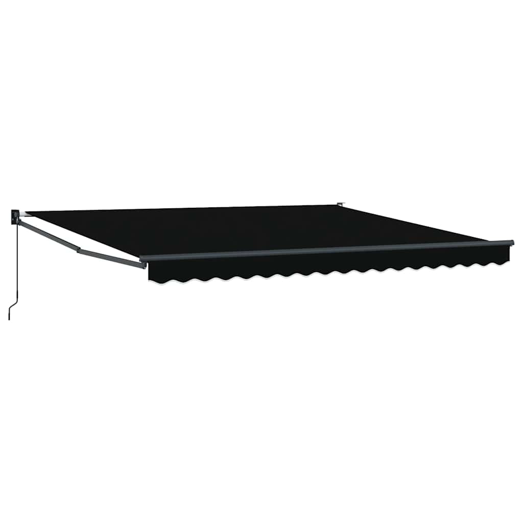 Tenda retrattile Nero 400 × 300 cm 100% Poliestere e Alluminio
