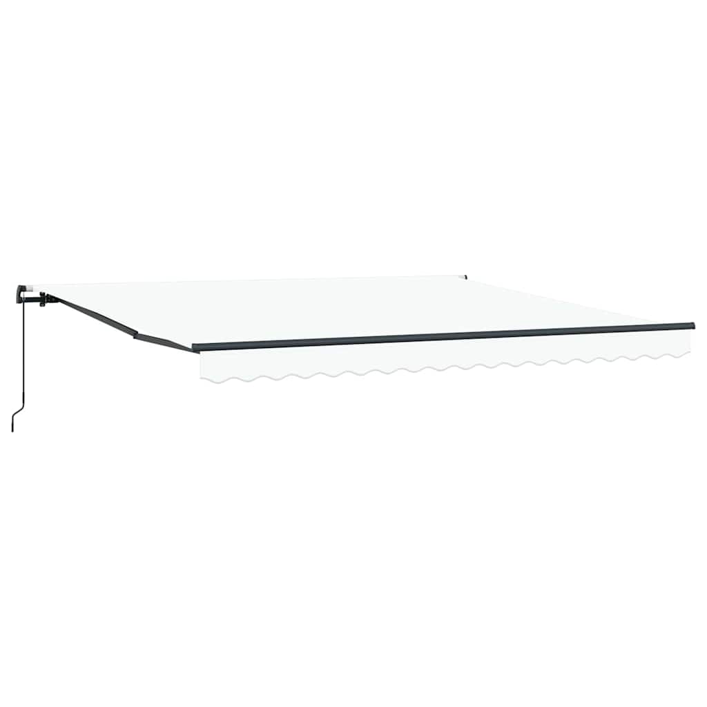 Tenda retrattile Bianco 400 × 300 cm Poliestere e Alluminio