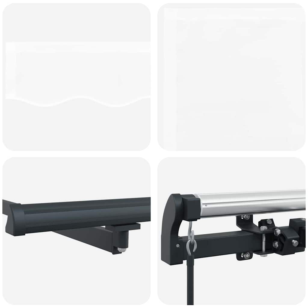 Tenda retrattile Bianco 400 × 300 cm Poliestere e Alluminio