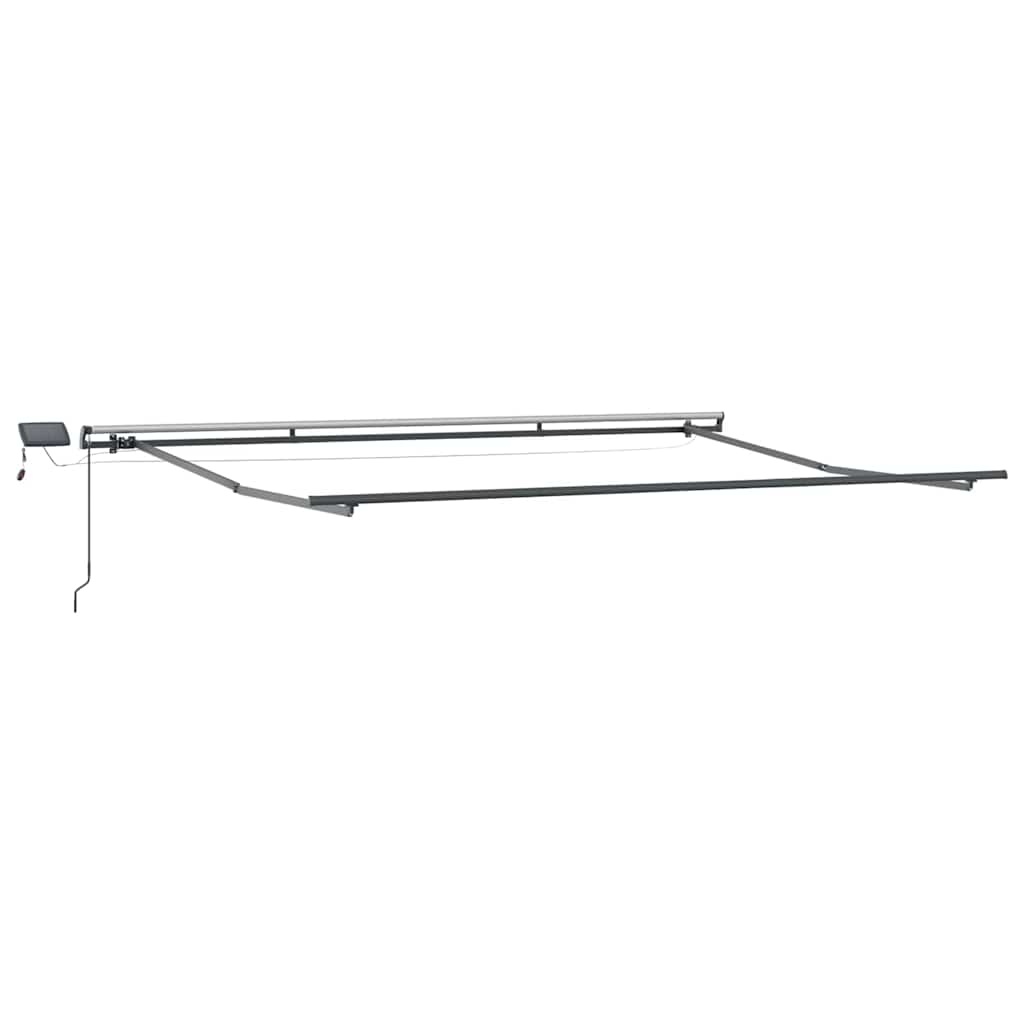 Tenda retrattile Bianco 400 × 300 cm Tessuto e Alluminio
