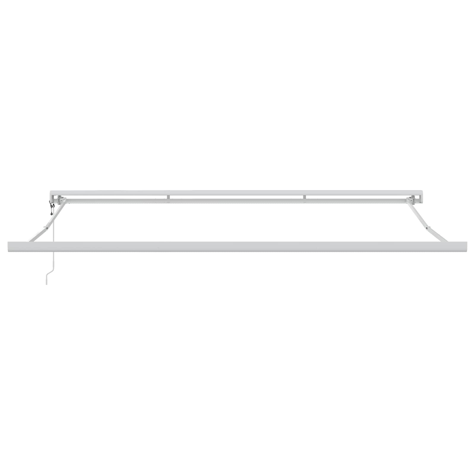 Tenda retrattile Bianco 400 × 300 cm Tessuto e Metallo