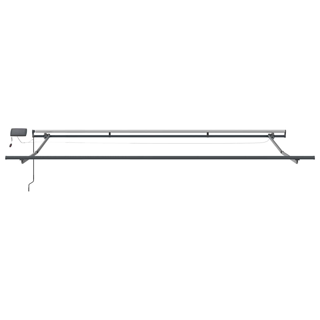Tenda retrattile Grigio Chiaro 400 × 300 cm Tessuto e Alluminio