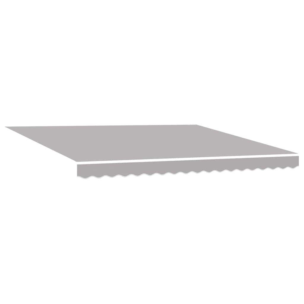 Tenda retrattile Grigio Chiaro 400 × 300 cm Tessuto e Alluminio