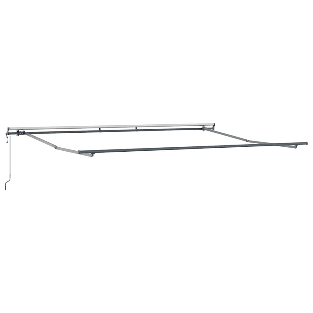 Tenda retrattile Grigio Chiaro 400 × 300 cm Tessuto e Alluminio