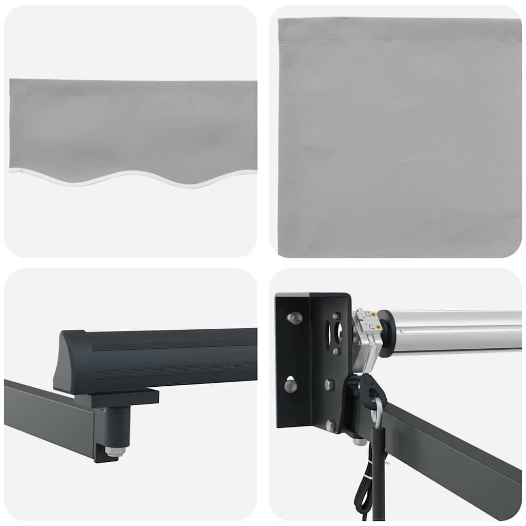 Tenda retrattile Grigio Chiaro 400 × 300 cm