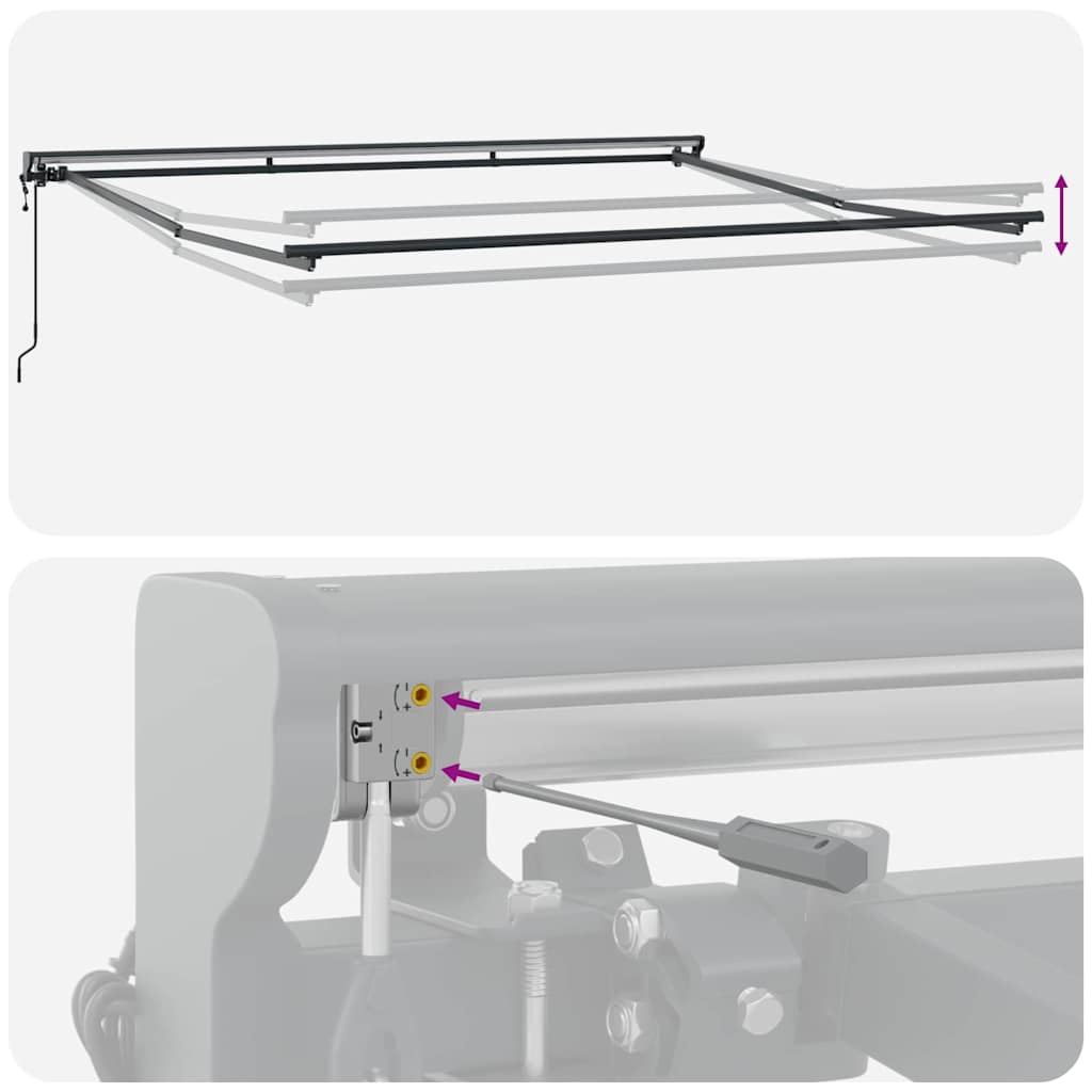 Struttura della tenda Grigio Chiaro 400 × 300 cm