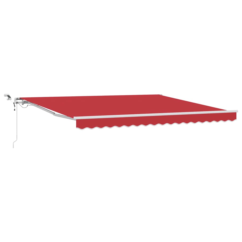 Tenda retrattile Rosso 400 × 300 cm Poliestere