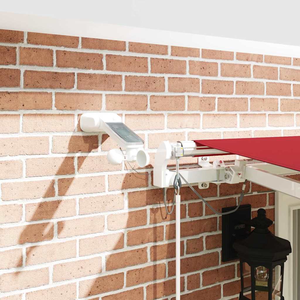 Tenda retrattile Rosso 400 × 300 cm Poliestere