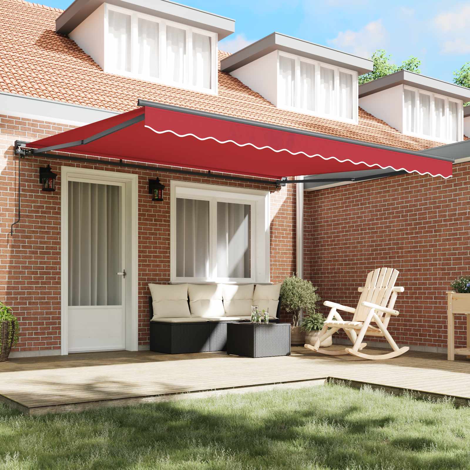 Struttura della tenda Rosso 400 × 300 cm