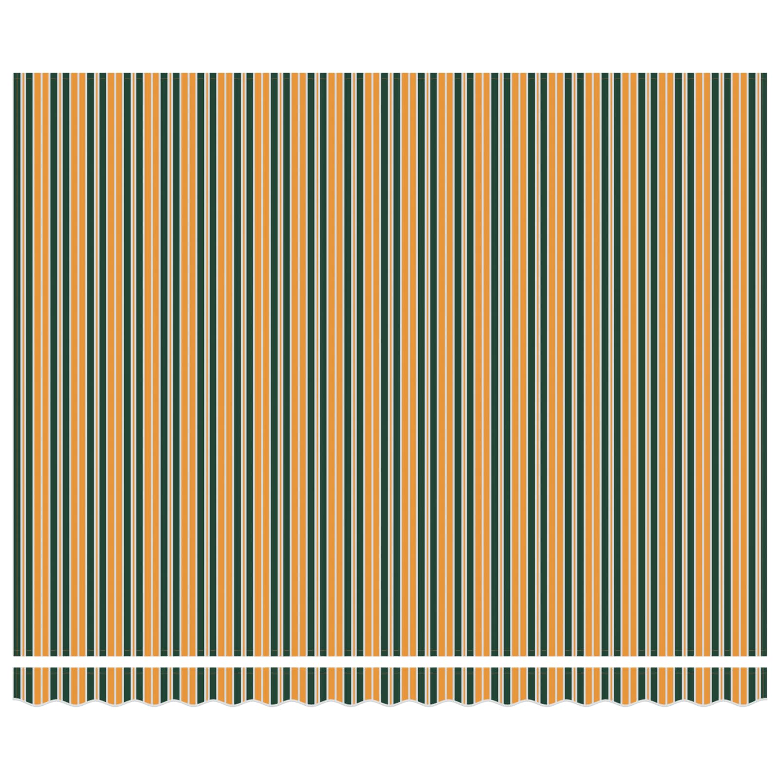 Tenda retrattile Verde e giallo 400 × 300 cm