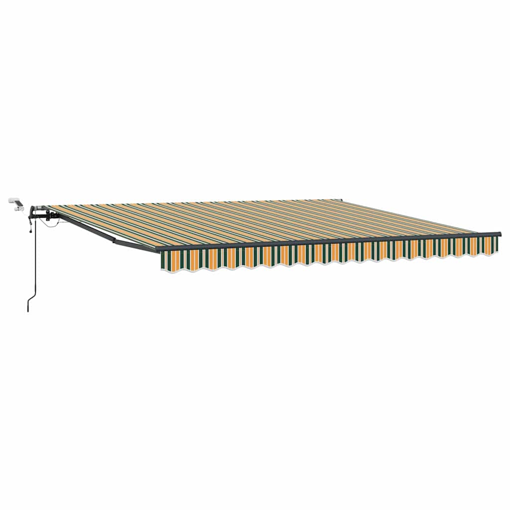 Tenda retrattile Verde e giallo 400 × 300 cm Poliestere