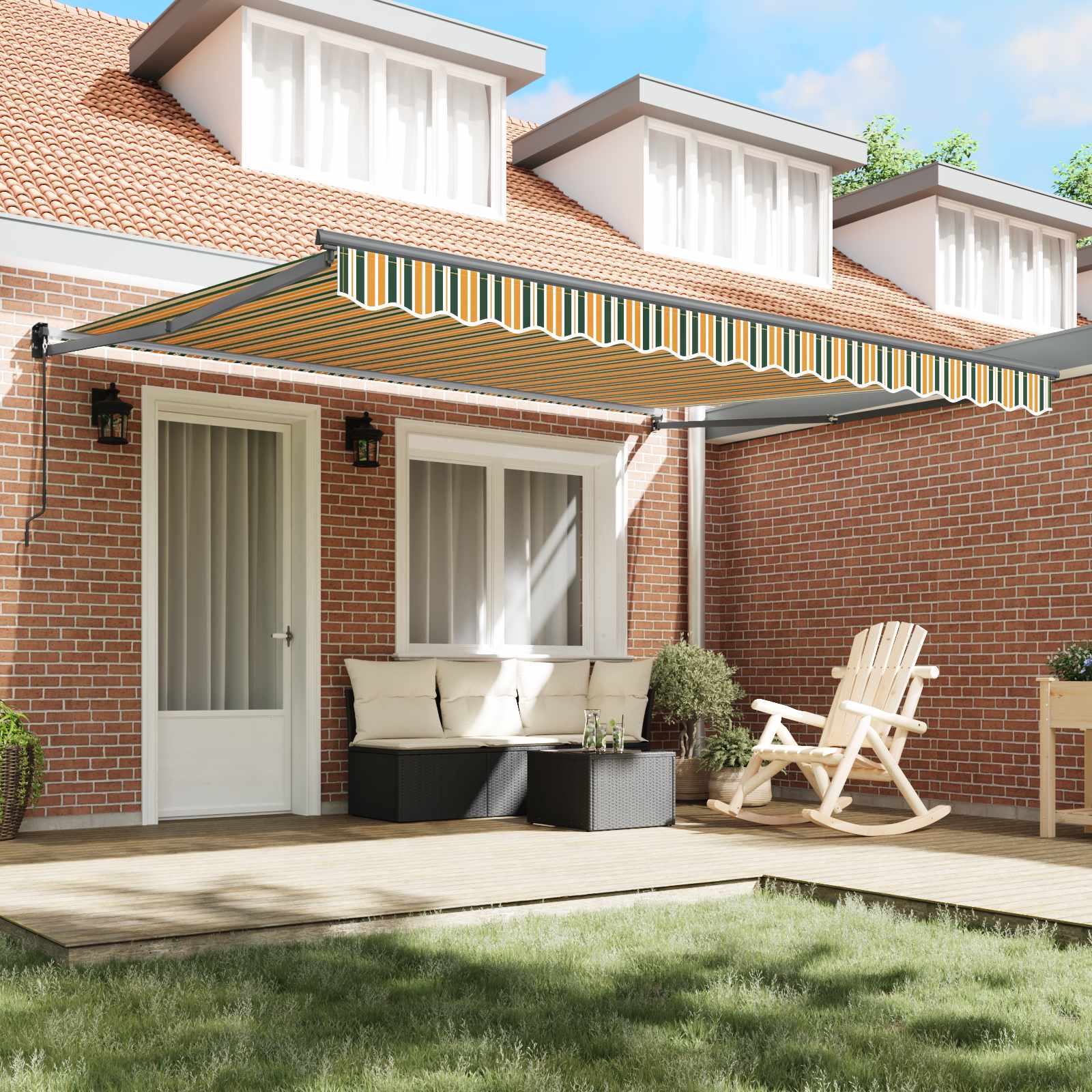 Tenda retrattile Multicolore 400 × 300 cm