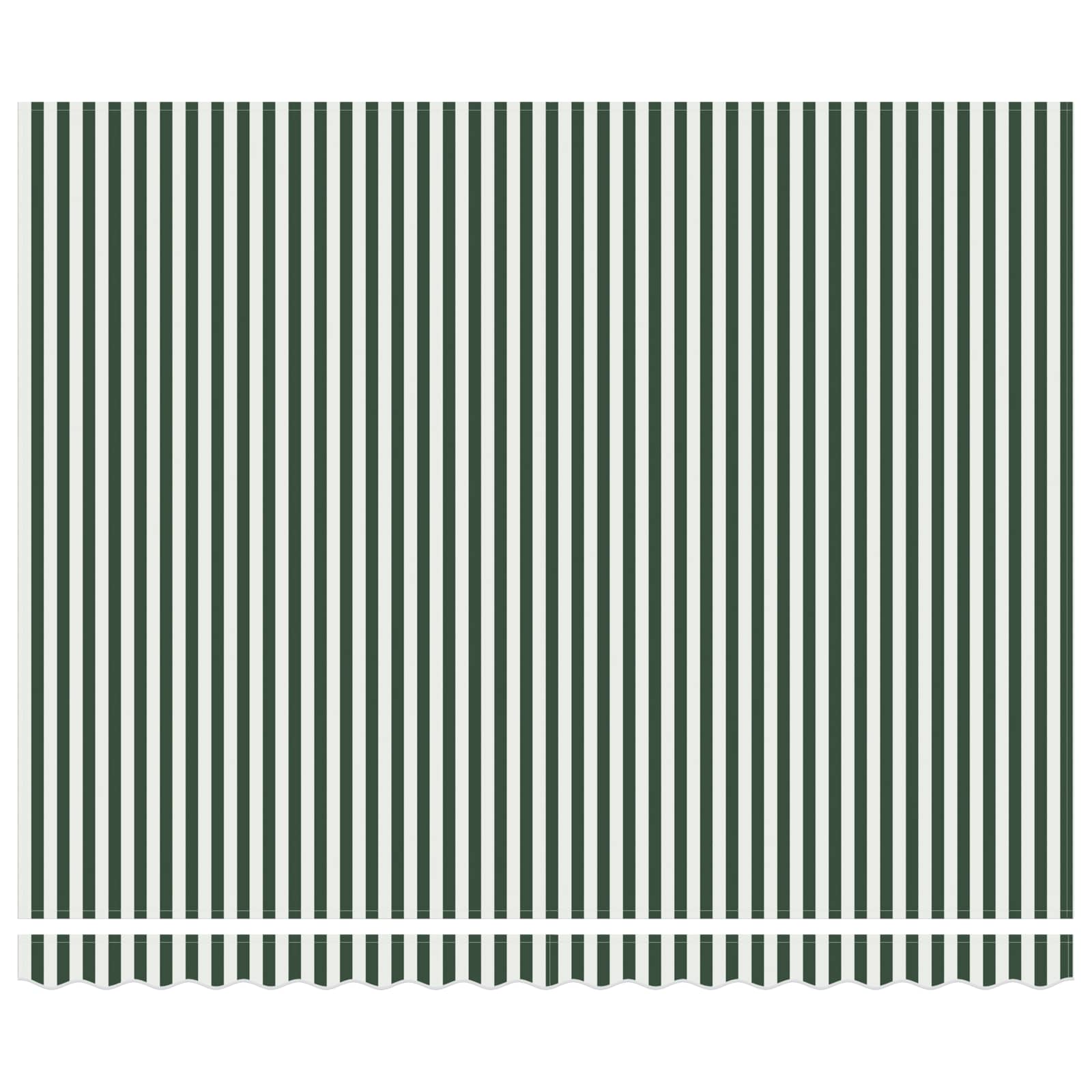 Tenda retrattile Verde e Bianco 400 × 300 cm