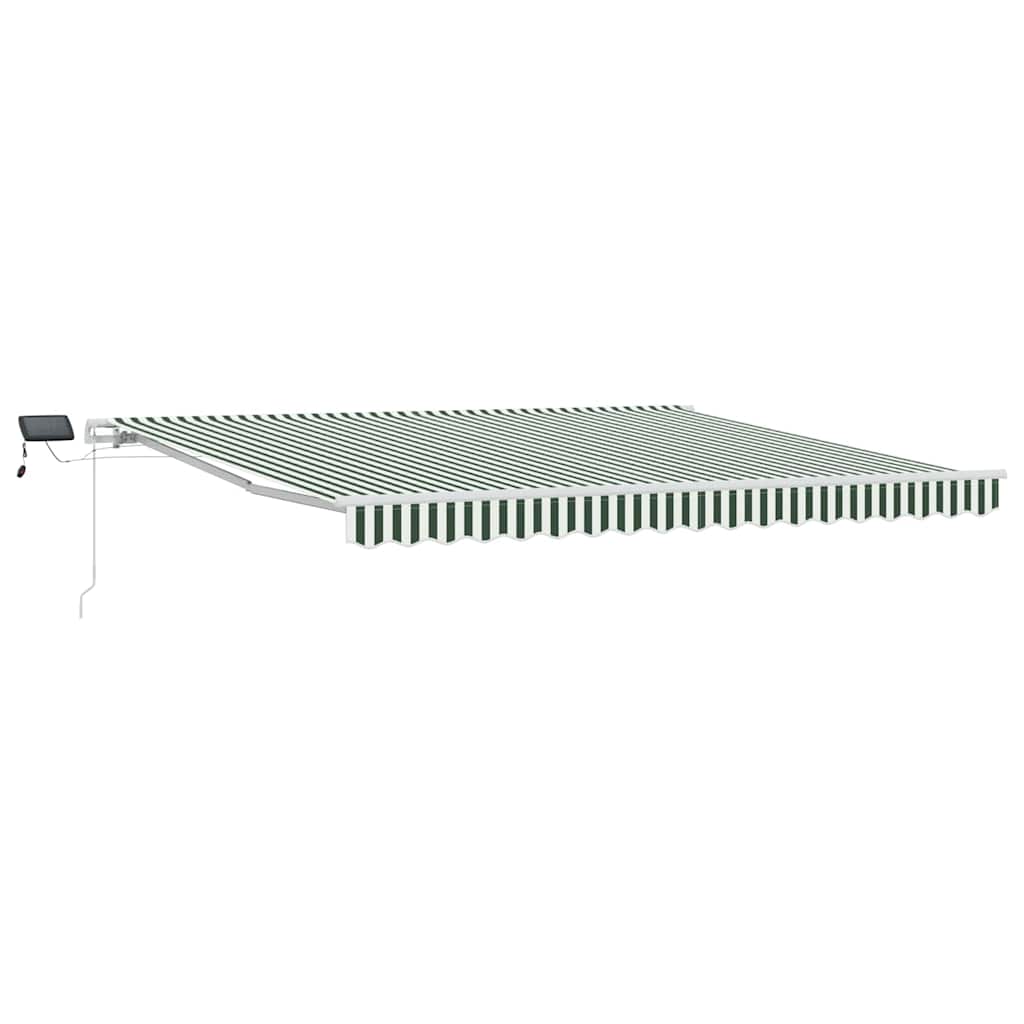 Tenda retrattile Verde e Bianco 400 × 300 cm