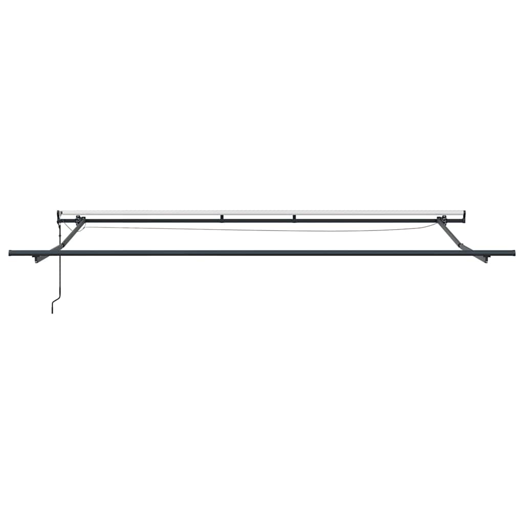 Tenda retrattile arancione e marrone 400 × 350 cm Poliestere