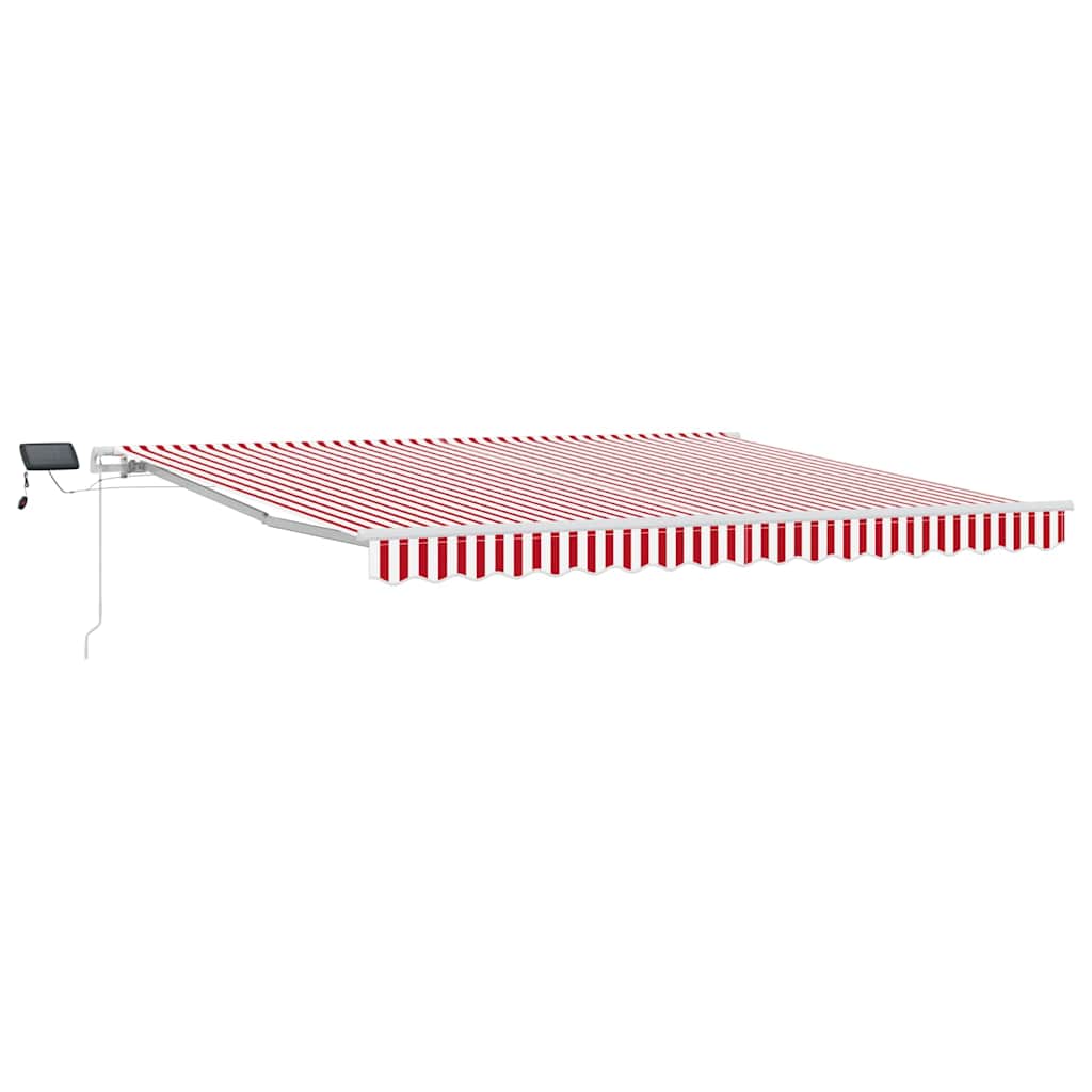 Tenda retrattile con LED solari