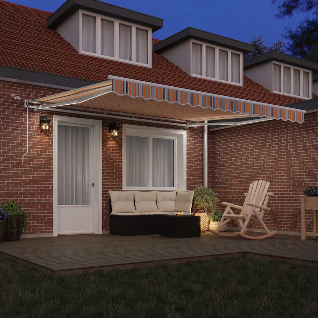 Tenda retrattile Multicolore 400 × 350 cm Poliestere