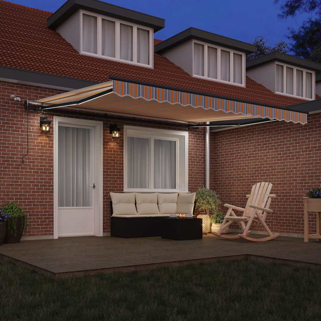Tenda retrattile Multicolore 400 × 350 cm Poliestere
