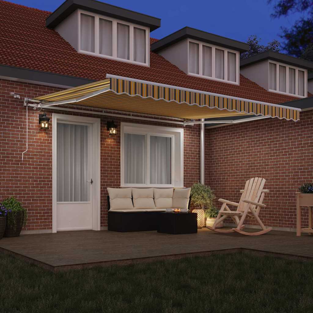 Tenda retrattile Multicolore 400 × 350 cm Poliestere