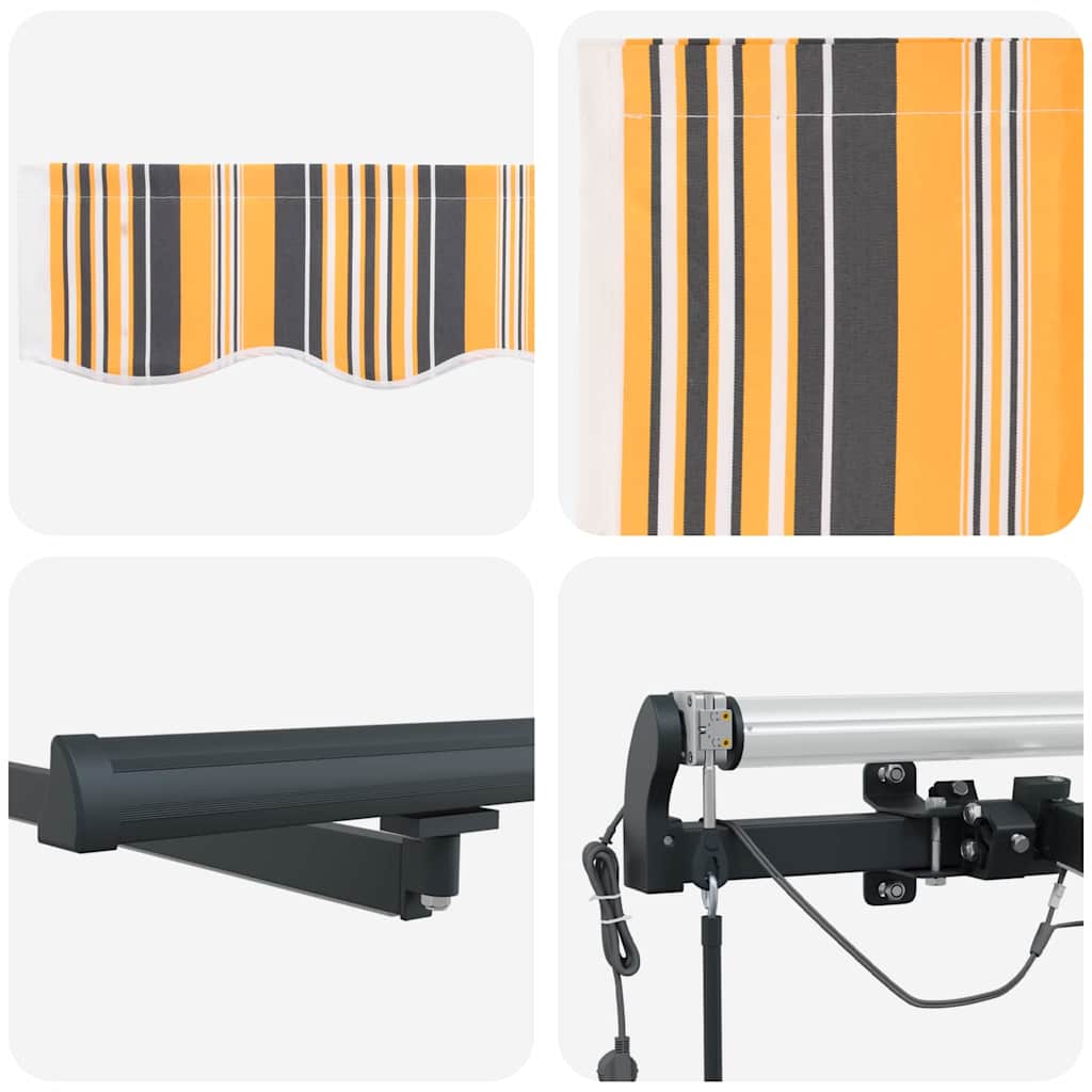 Tenda retrattile Multicolore 400 × 350 cm Poliestere