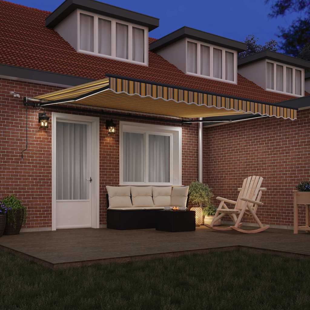 Tenda retrattile Multicolore 400 × 350 cm Poliestere